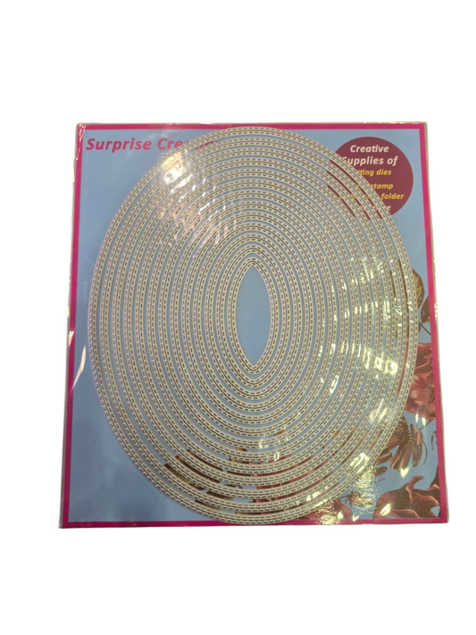 surprise creations nesting dies - single stitched oval dies