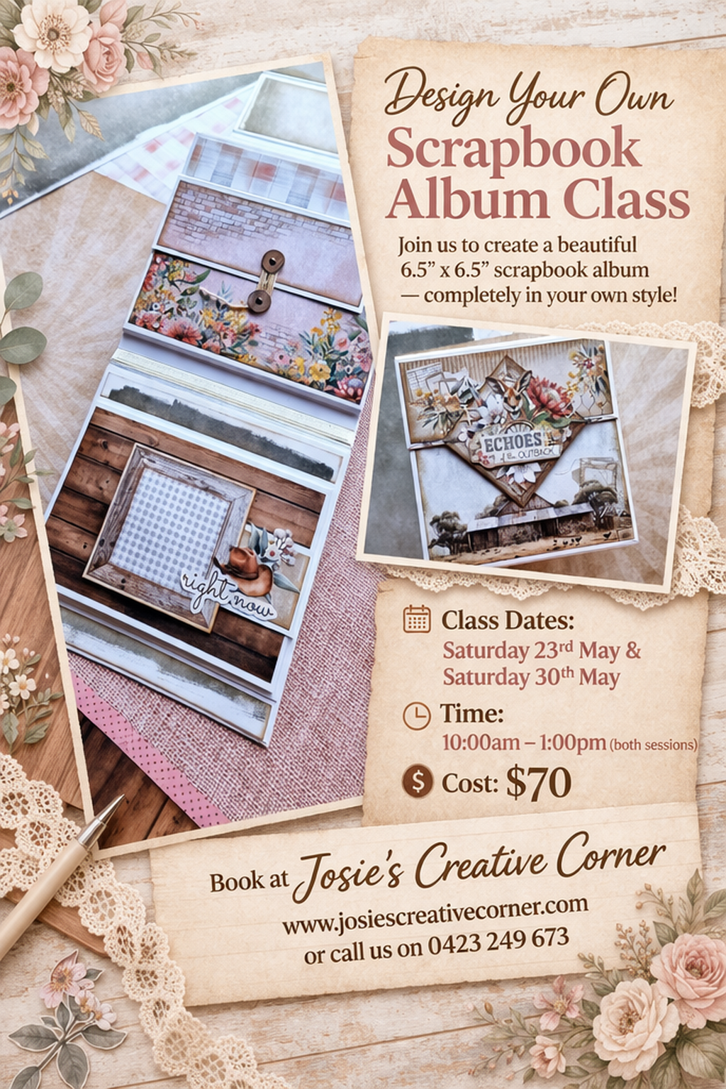 Create a Beautiful Scrapbook Album in Your Own Style