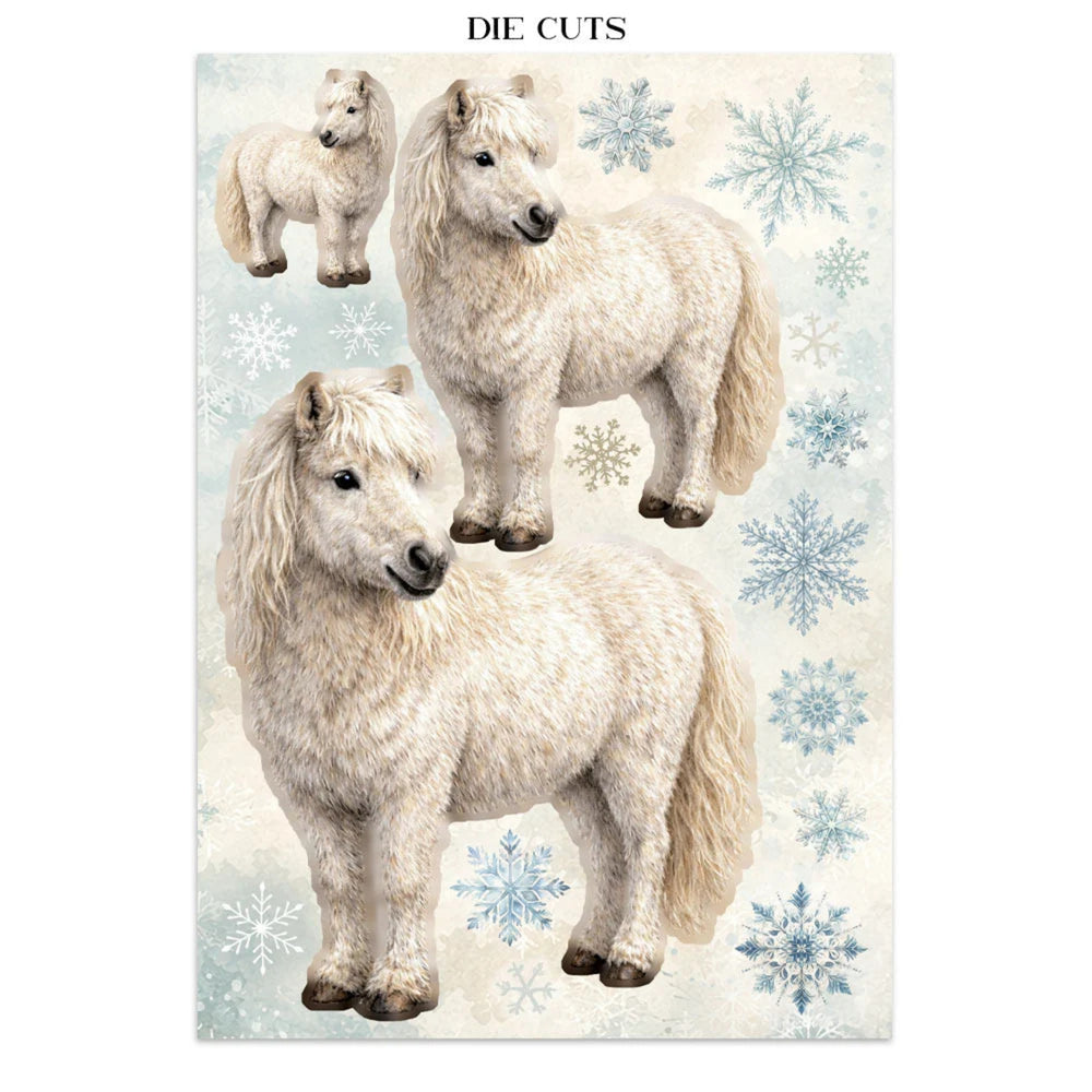 Stamperia Printed Art Junk Journal Focus Points for Art and Craft A5 - White Christmas