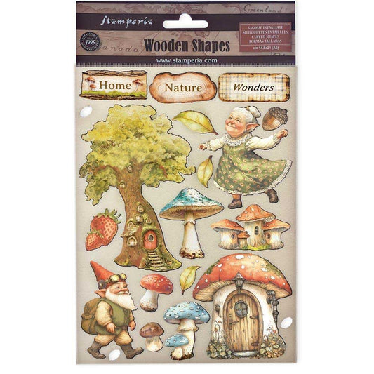 Stamperia HIDDEN GROVE Colored Wooden Wood Shape A5