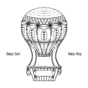 Baby's Air Balloon Cling Stamp Set