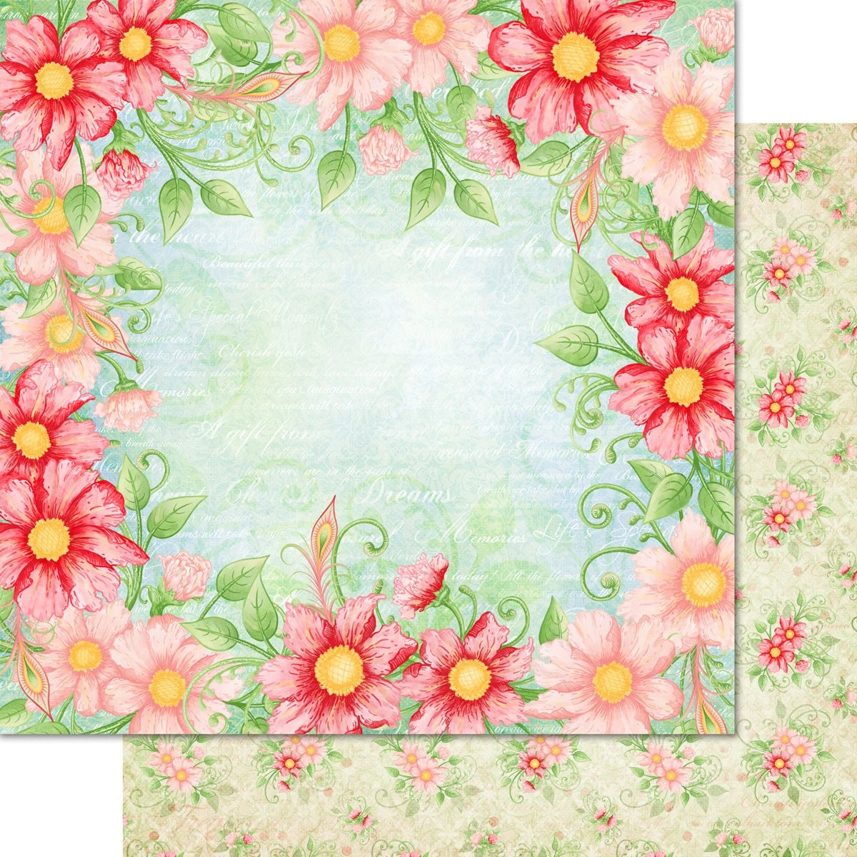 Feathery Florals Paper Collection