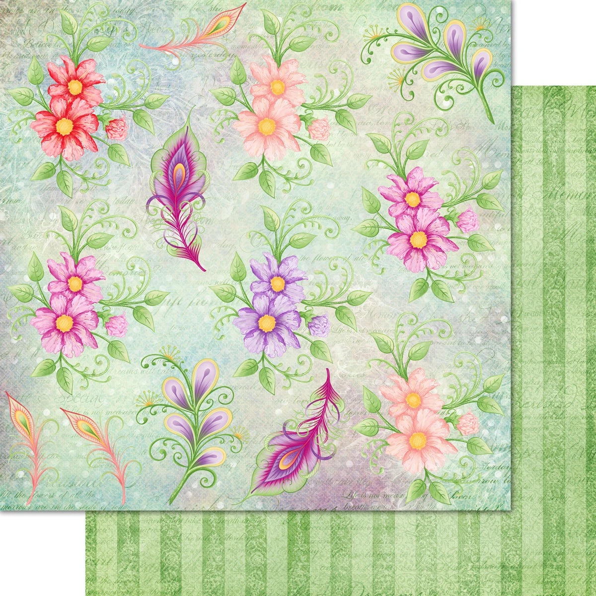 Feathery Florals Paper Collection