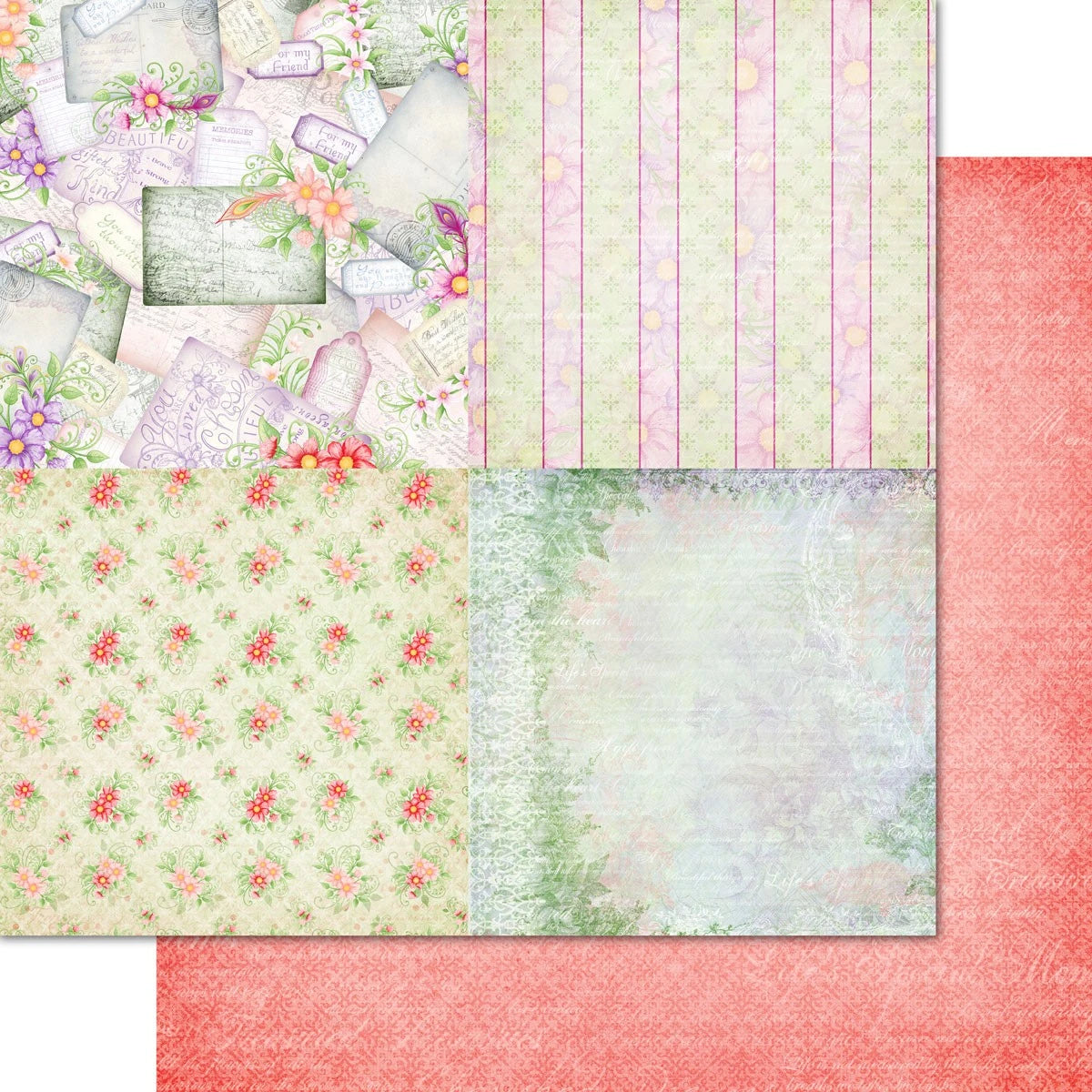 Feathery Florals Paper Collection