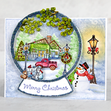 Festive Winterscapes Cling Stamp Set And Die COMBO