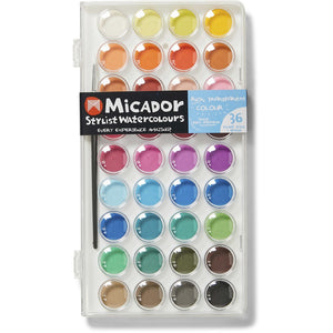 Micador Stylist Watercolour Palette 36 Colours