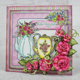 Elegant Teapot & Florals Die