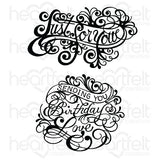 Ornate Just for You Cling Stamp Set And Die COMBO