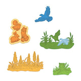 Create a 'scape Nature Cling Stamp Set And Die COMBO