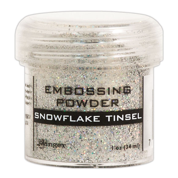 Embossing Powder Tinsel - Snowflake