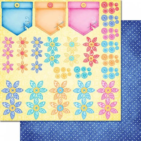 Buttons and Blooms Paper Collection