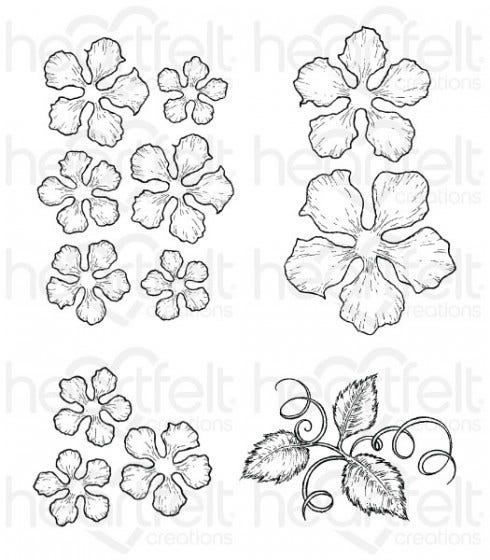 Classic Rose Cling Stamp Set