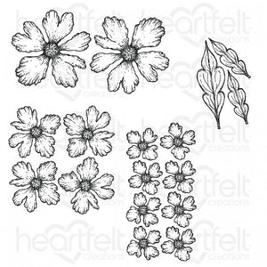 Small Sweet Peony Cling Stamp Set