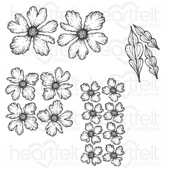 Small Sweet Peony Cling Stamp Set