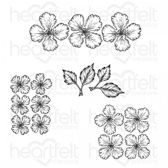 Oakberry Lane Blossoms Cling Stamp Set