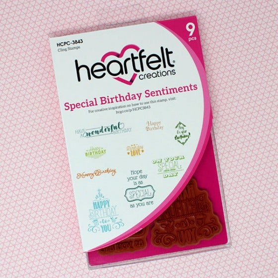 Special Birthday Sentiments Cling Stamp Set