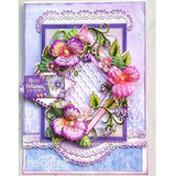 Petite Pansy Frame Cling Stamp Set and Die COMBO