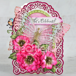Large Sweet Peony Cling Stamp Set and Die COMBO
