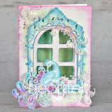 Peacock & Posies Cling Stamp Set And Die COMBO