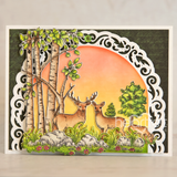 Woodsy Wonderland Cling Stamp Set and Die COMBO
