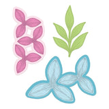Garden Lily Cling Stamp Set , Die And Mold  COMBO