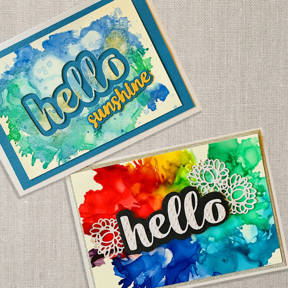 Cutting Die - Homely Florals - Hello Sentiment Set (7pc)