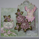 Floral Fashionista Cling Stamp, Die And Mold COMBO