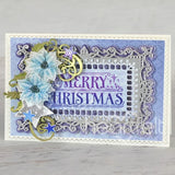Starry Holiday Greetings Cling Stamp Set And Die COMBO