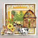 Home on the Farm Cling Stamp Set and Die COMBO