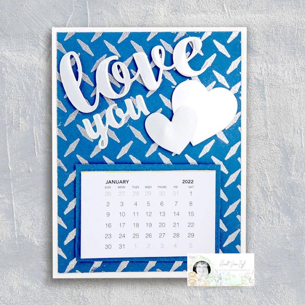 Cutting Die - Homely Florals - Love Sentiment Set (7pc)