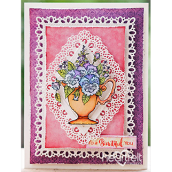 Burst of Spring Cling Stamp Set And Die COMBO