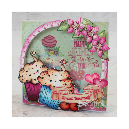 Sugarspun Cupcake Cling Stamp Set And Die COMBO