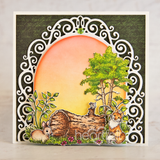 Woodsy Treescape Cling Stamp Set